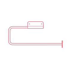 Objects Paper Towel Holders Euro Wall Mount Paper Towel Holder Outline Icon Svg Set, Free Vectors File